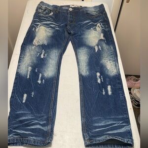 Evolution In Design Jeans Pants Mens 38 Blue Denim Wash Men
